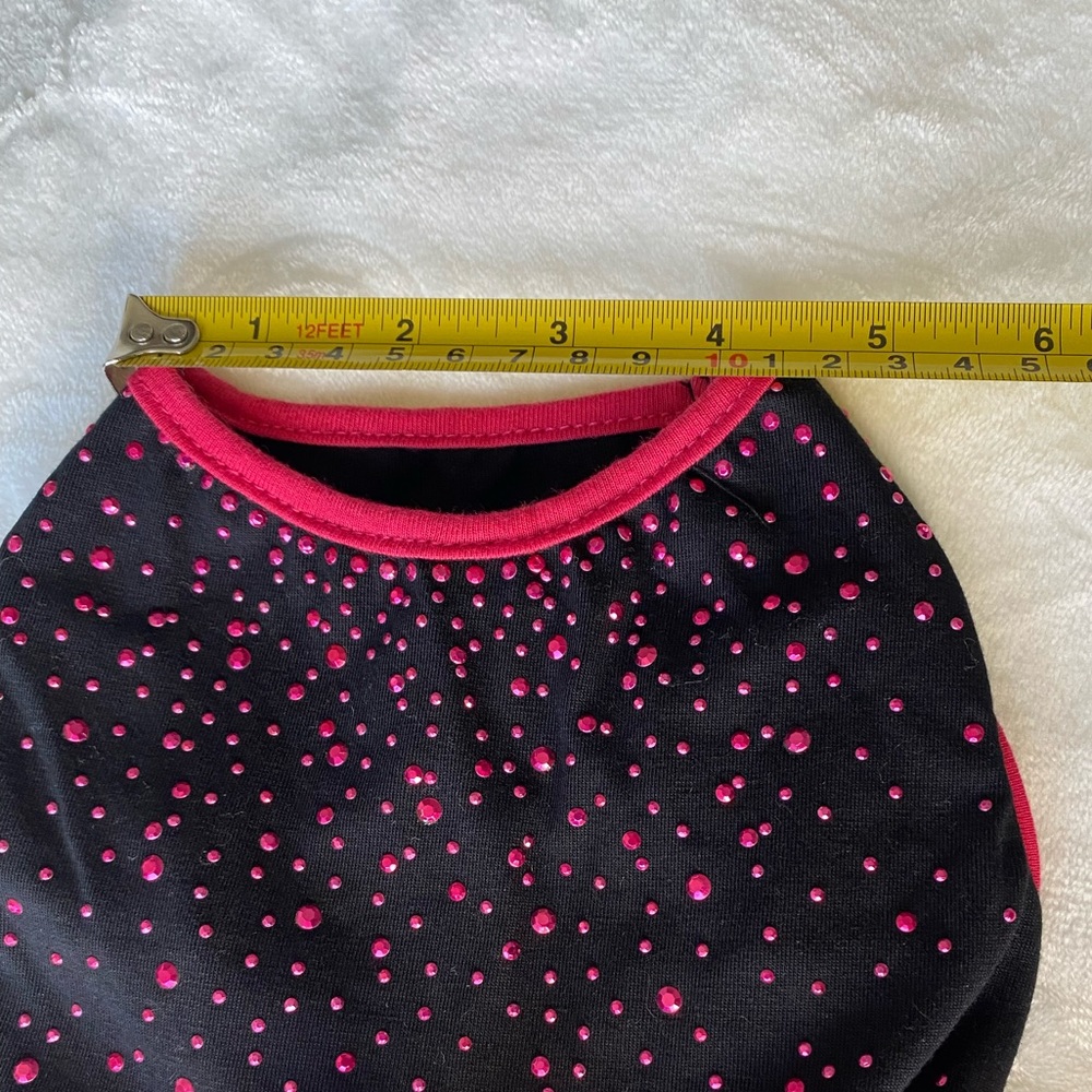Dog Dress Black and Fuchsia. Size M - Picture 11 of 13